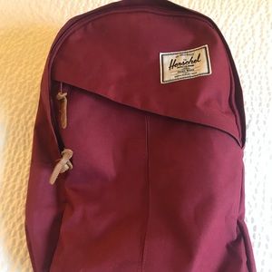 Herschel burgundy backpack w/laptop pocket